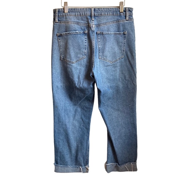 Wild Fable Button Down Distressed Crop Jeans 10 - Picture 2 of 6